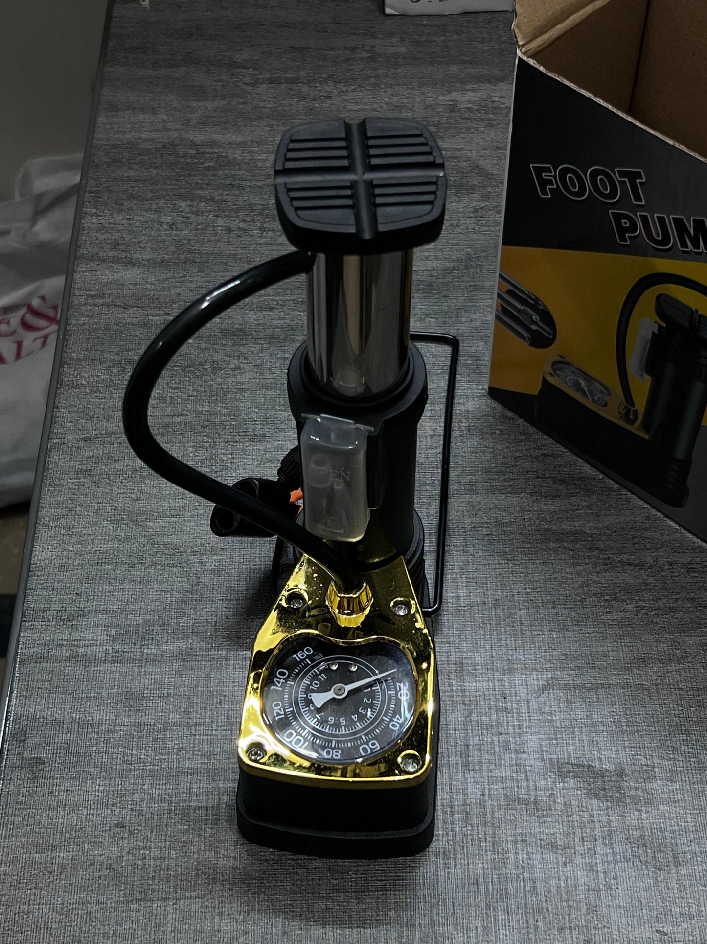 Original Foot Air Pump with Gauge
