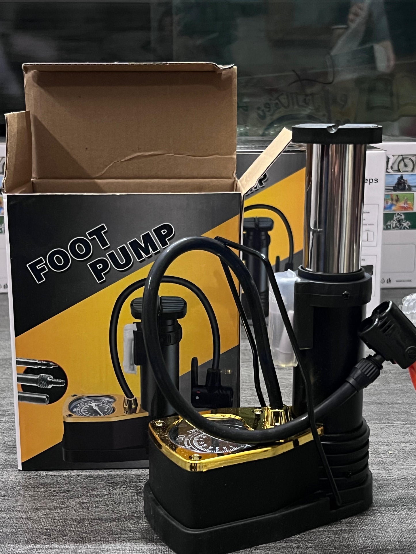 Original Foot Air Pump with Gauge